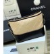 CHANEL Aged Calfskin Quilted Small Gabrielle Hobo Beige Black